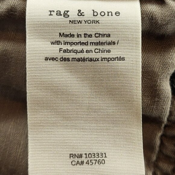 Rag & Bone fit 2 slim Khaki Jeans size 31x32 - Picture 6 of 7